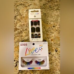 KISS Rainbow Short Nail and Lash Set  Both Limited Editions